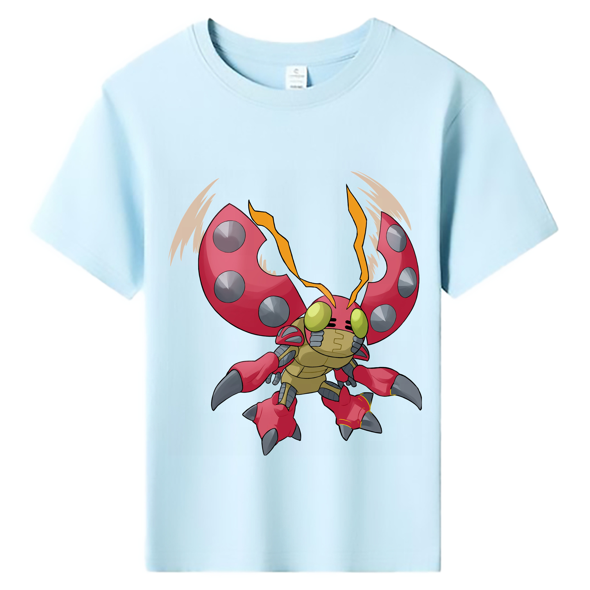 （画像用） Digimon デジタルモンスター/デジモン 綿100％キッズTシャツ（フロントプリント）